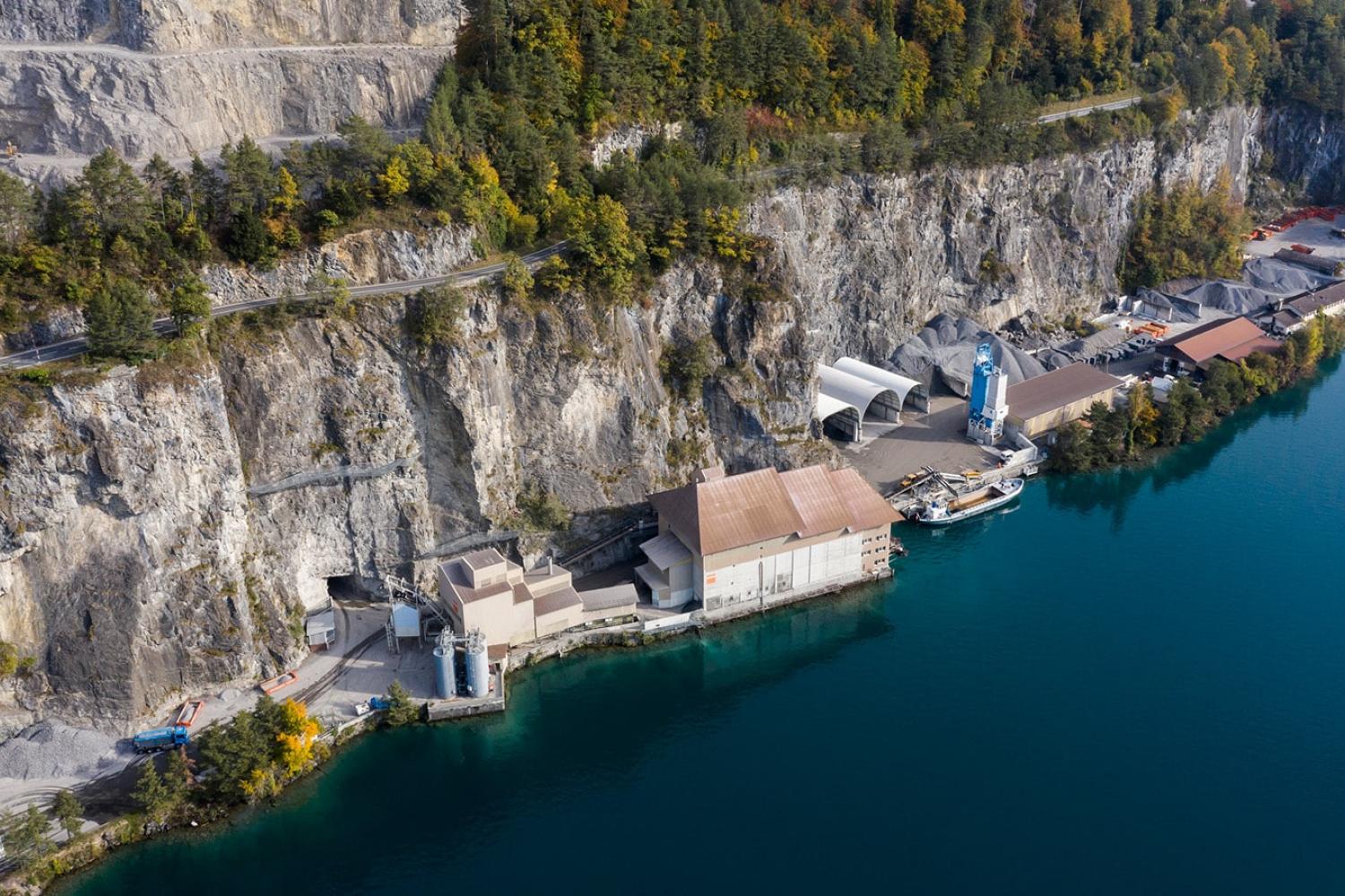 SPS-Steuerung und Visualisierung für Schotterwaschanlage am Thunersee